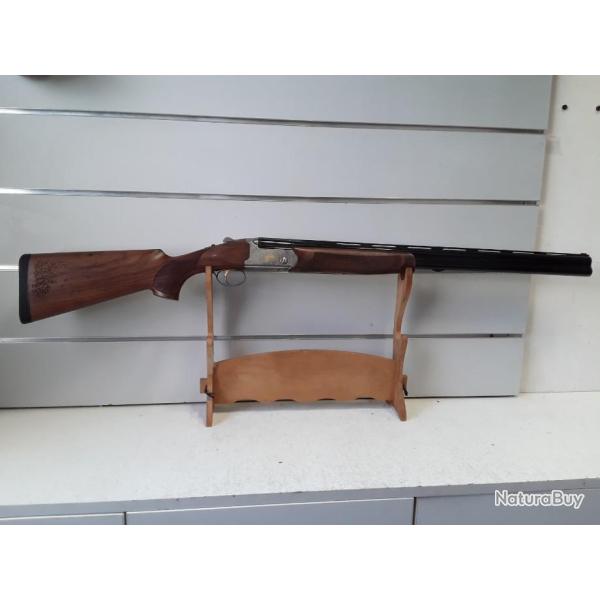 Fusil superpose Bettinsoli DIAMOND 2 cal.12/76 bois can.71cm crosse gravee bascule acier