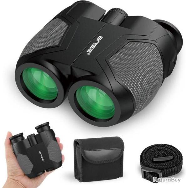 Jumelles Compactes 12X25 avec BAK4 Prisme Lentille Puissance Chasse Pche Randonne Sport Voyage