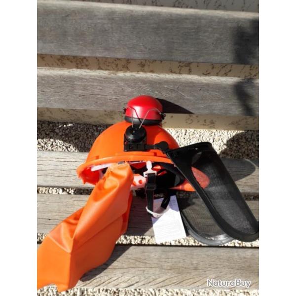 casque de s�curit� complet , pour debroussailleuse