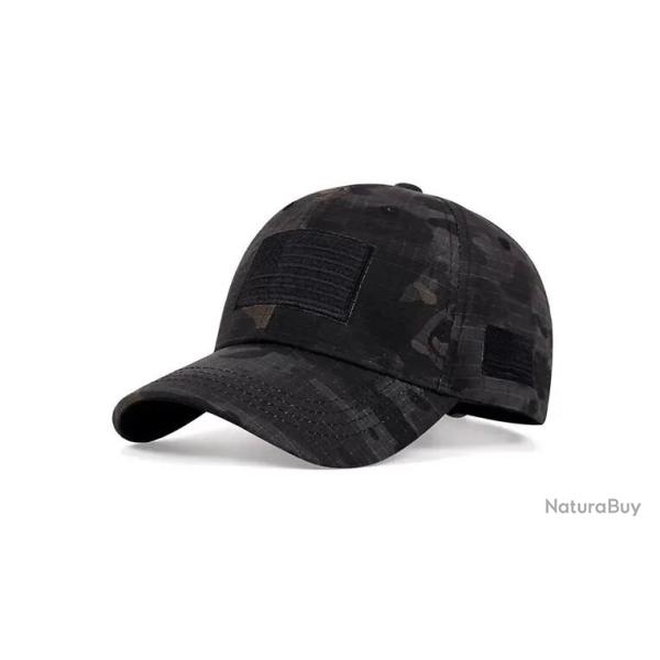 Casquette USA Treillis noir