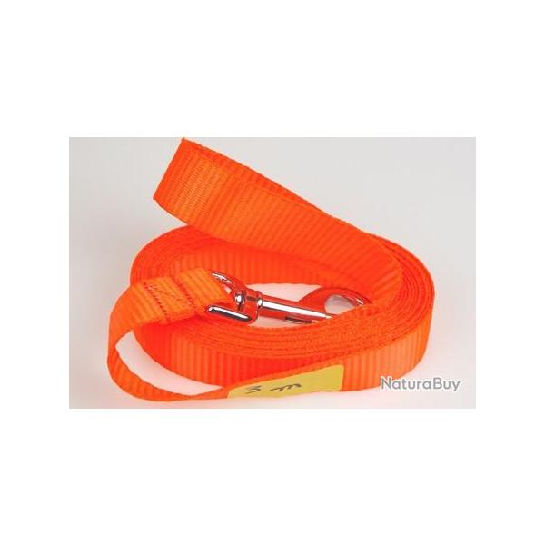Longe NYLON FLUO ORANGE 3 m ORANGE AVEC poign�e