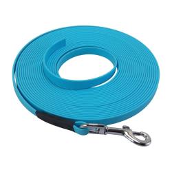 Longe BIOTHANE BETA plate 13 mm 20 m SANS poign&eacute;e bleu ciel