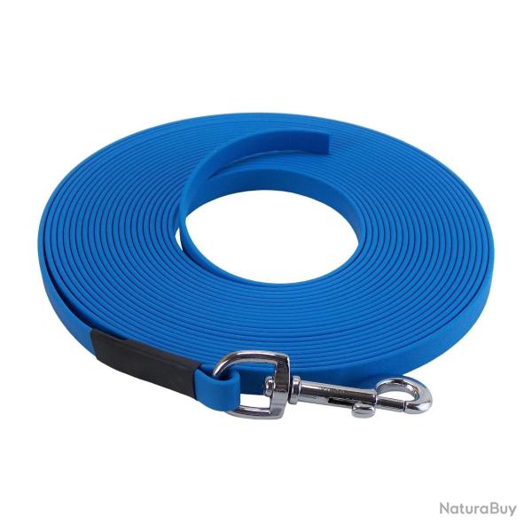 Longe BIOTHANE BETA plate 13 mm 5 m SANS poign�e bleu clair