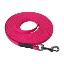 Longe BIOTHANE BETA plate 13 mm 5 m SANS poign&eacute;e rose passion