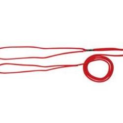 Laisse de pr&eacute;sentation ronde Rouge 1,20 m x 8 mm