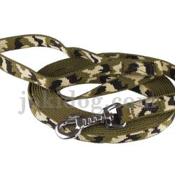 Longe nylon camo vert 20 mm 10 m AVEC poign&eacute;e