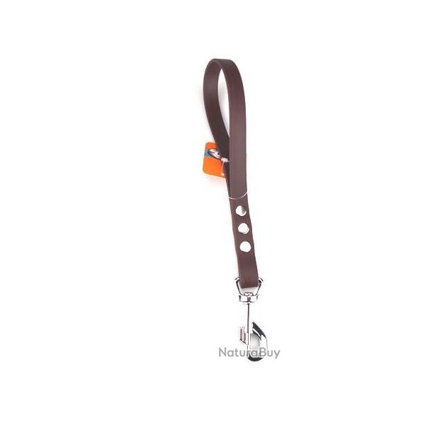 Laisse poign�e BIO-HEAVY 19 mm MARRON