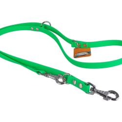 Laisse R&eacute;glable BIOTHANE 19mm Vert fluo 2 m 19 mm