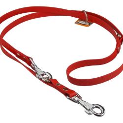 Laisse R&eacute;glable BIOTHANE 19mm Rouge 2 m 19 mm