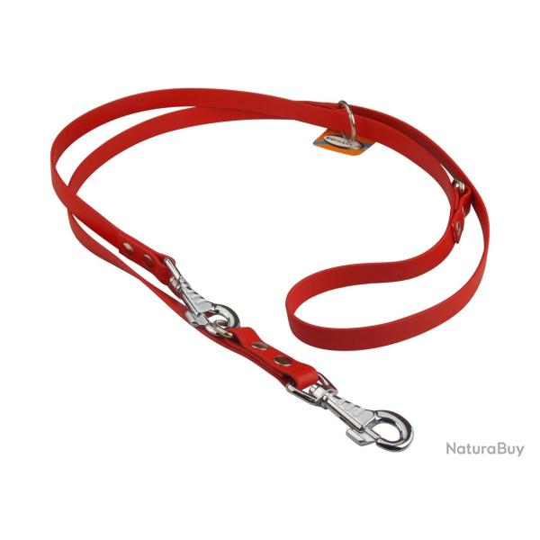 Laisse R�glable BIOTHANE 19mm Rouge 2 m 19 mm