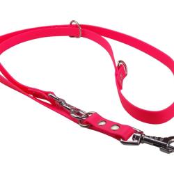 Laisse R&eacute;glable BIOTHANE 19mm Rose 19 mm 2,40 m