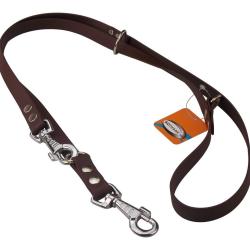 Laisse R&eacute;glable BIOTHANE 19mm marron 19 mm 2,40 m