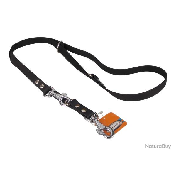 Laisse R�glable BIOTHANE 19mm noir 19 mm 2,40 m