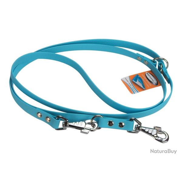 Laisse R�glable BIOTHANE 19mm 19 mm 2,40 m bleu ciel