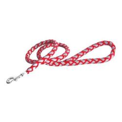 Laisse r&eacute;fl&eacute;chissante nylon Doogy Rouge T1