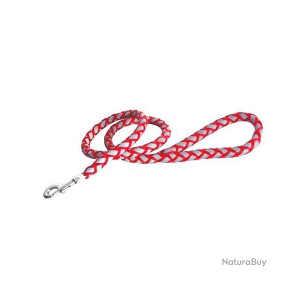 Laisse r�fl�chissante nylon Doogy Rouge T1