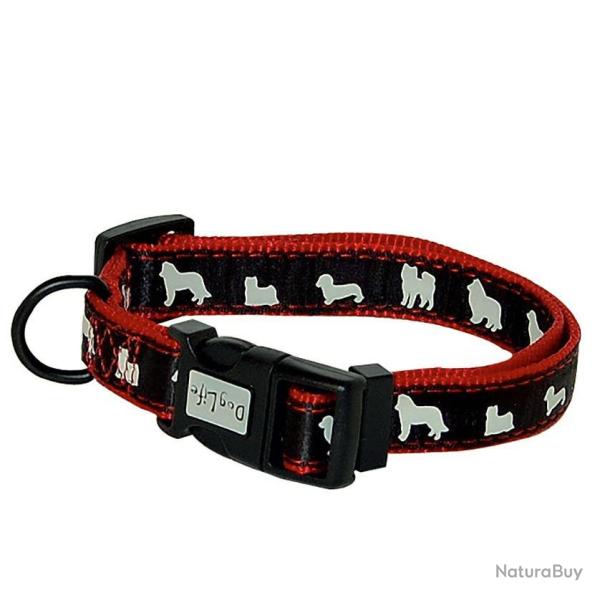 Collier Galon noir 1,5 cm x 25 � 40 cm