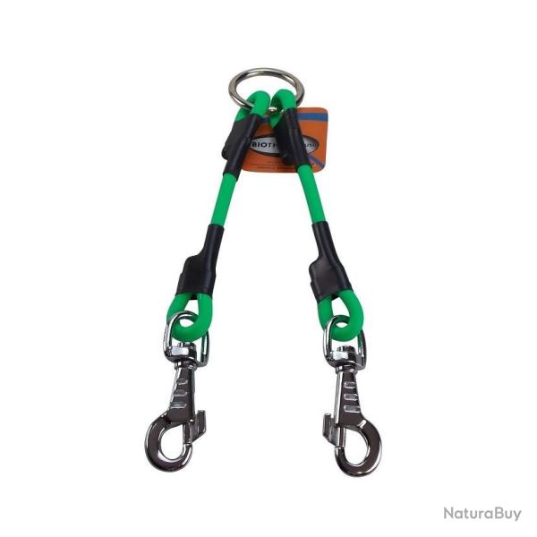 coupleur BIOTHANE rond 8 mm - 25 cm VERT