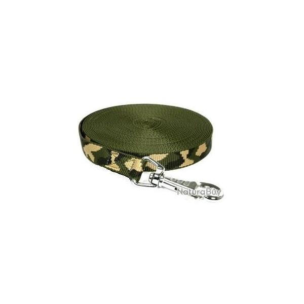 Longe nylon camo vert 25 mm 10 m AVEC poign�e