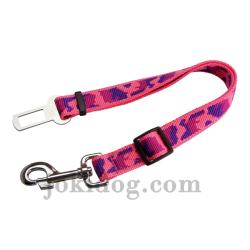 Laisse nylon Camo de s&eacute;curit&eacute;-auto ROSE L : 25 mm