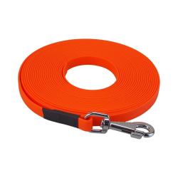 longe biothane beta plate 16 mm orange fluo 20 m SANS poign&eacute;e