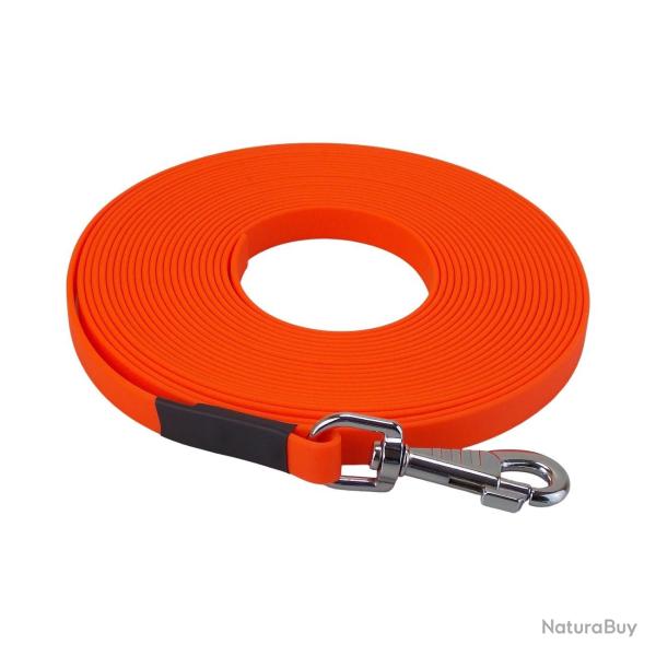 longe biothane beta plate 16 mm orange fluo 20 m SANS poign�e