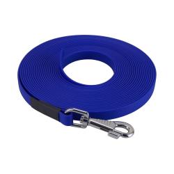 longe biothane beta plate 16 mm bleu roi 5 m SANS poign&eacute;e