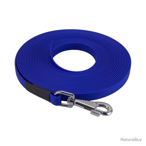 longe biothane beta plate 16 mm bleu roi 20 m SANS poign�e