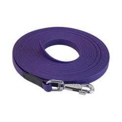 longe biothane beta plate 16 mm Violet 5 m SANS poign&eacute;e
