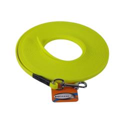 Longe BIOTHANE BETA plate 9 mm jaune fluo 5 m SANS poign&eacute;e