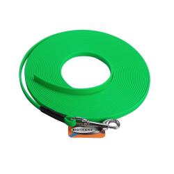 Longe BIOTHANE BETA plate 9 mm Vert fluo 3 m SANS poign&eacute;e