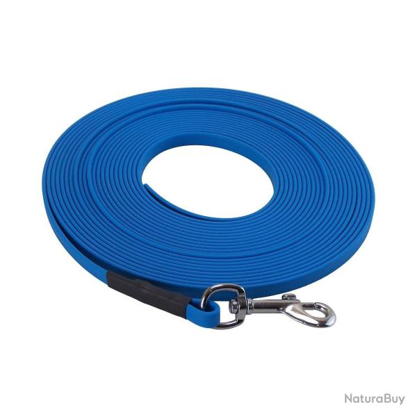 Longe BIOTHANE BETA plate 9 mm 10 m SANS poign�e bleu clair