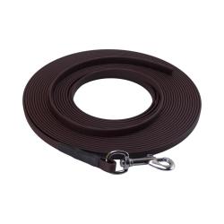 Longe BIOTHANE BETA plate 9 mm marron 10 m SANS poign&eacute;e