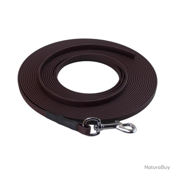 Longe BIOTHANE BETA plate 9 mm marron 10 m SANS poign�e