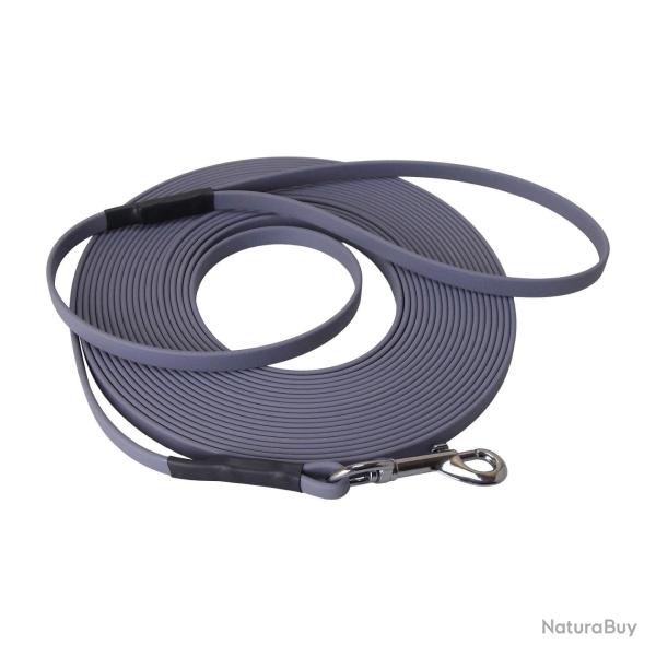 Longe BIOTHANE BETA plate 9 mm gris 5 m AVEC poign�e