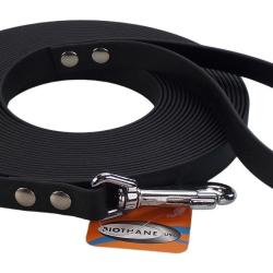 Longe BIOTHANE BETA plate 19 mm noir 3 m AVEC poign&eacute;e