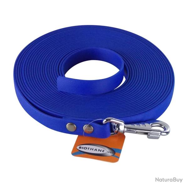 Longe BIOTHANE BETA plate 19 mm Bleu 10 m SANS poign�e