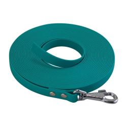 Longe BIOTHANE BETA plate 19 mm 5 m SANS poign&eacute;e turquoise