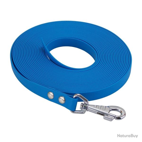 Longe BIOTHANE BETA plate 19 mm 5 m SANS poign�e bleu clair
