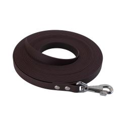 Longe BIOTHANE BETA plate 19 mm marron 3 m SANS poign&eacute;e