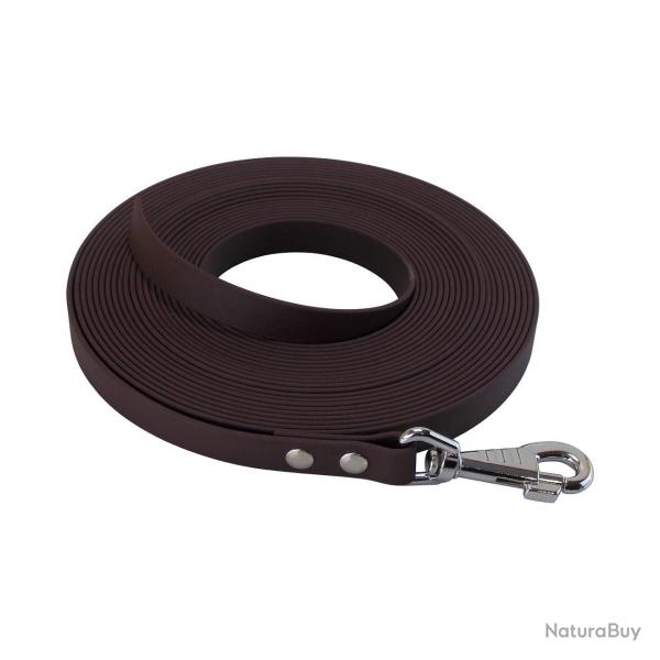 Longe BIOTHANE BETA plate 19 mm marron 5 m SANS poign�e