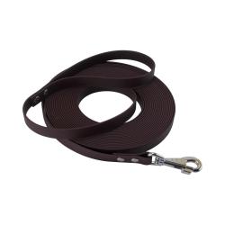 Longe BIOTHANE BETA plate 19 mm marron 5 m AVEC poign&eacute;e