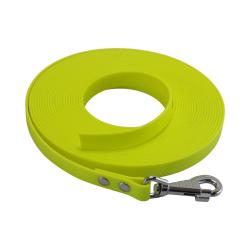 Longe BIOTHANE BETA plate 19 mm jaune fluo 5 m SANS poign&eacute;e