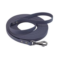Longe BIOTHANE BETA plate 19 mm gris 10 m AVEC poign&eacute;e