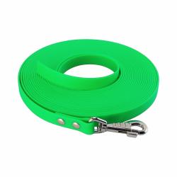 Longe BIOTHANE BETA plate 19 mm Vert fluo 10 m SANS poign&eacute;e
