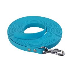 Longe BIOTHANE BETA plate 19 mm 5 m bleu ciel SANS poign&eacute;e
