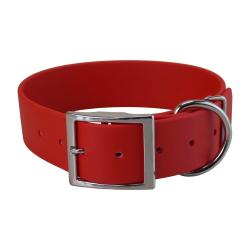 Collier BIO-HEAVY 38 mm ROUGE T2 ( 38mm x 70cm - C de 50 &agrave; 63 cm )