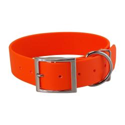 Collier BIO-HEAVY 38 mm ORANGE T3 ( 38mm x 80cm - C de 60 &agrave; 72 cm )
