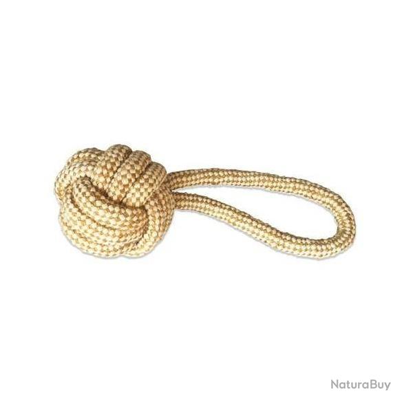 Jouet poign�e / balle corde 25 cm