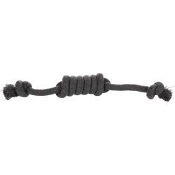 Jouet Ringo Cordon avec 2 noeuds 30 cm Gris fonc&eacute;